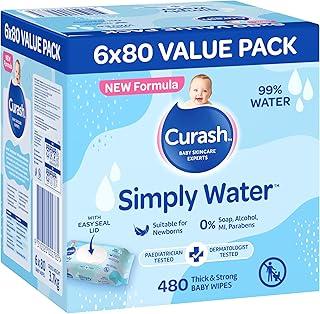 Simply Water Baby Wipes 6 x 80